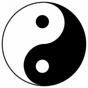 Aufkleber Symbol Yin und Yang