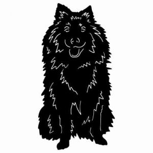 Aufkleber Hund Eurasier