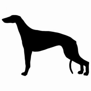 Aufkleber Hund Greyhound 2