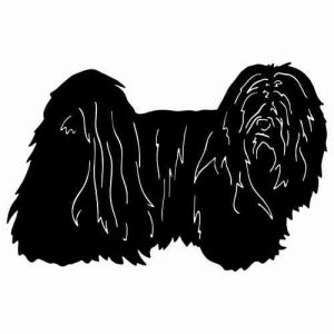 Aufkleber Hund Lhasa Apso