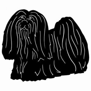 Aufkleber Hund Lhasa Apso 2