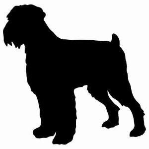 Aufkleber Hund Black Russian Terrier 3