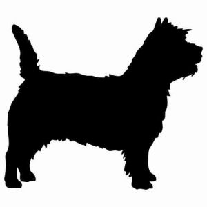 Aufkleber Hund Cairn Terrier