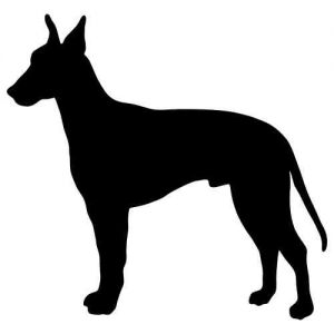 Aufkleber Hund Manchester Terrier 2