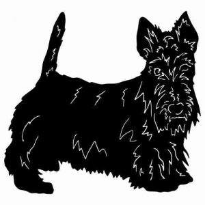 Aufkleber Hund Scottish Terrier