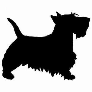 Aufkleber Hund Scottish Terrier 2