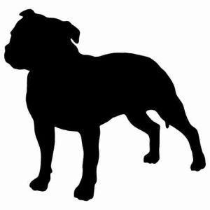 Aufkleber Hund Staffordshire Bull Terrier 4