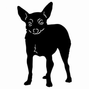 Aufkleber Hund Toy Fox Terrier