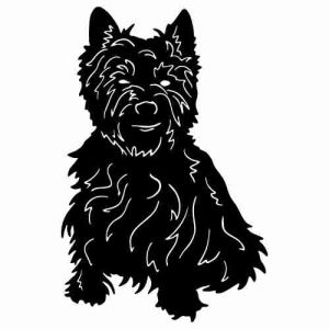 Aufkleber Hund West Highland White Terrier 2