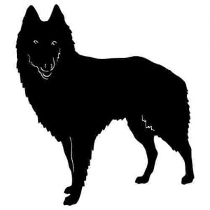 Aufkleber Hund Belgian Shepherd