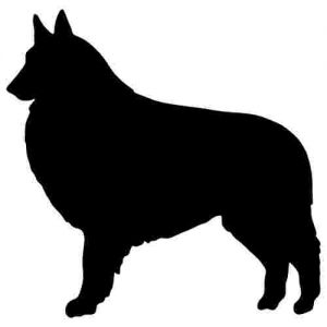 Aufkleber Hund Belgian Tervuren