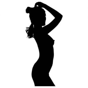 Folienaufkleber Sexy Girl Silhouette 03