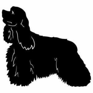 Aufkleber Hund American Cocker Spaniel