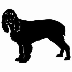 Aufkleber Hund Field Spaniel