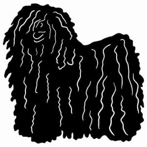 Aufkleber Hund Hungarian Puli