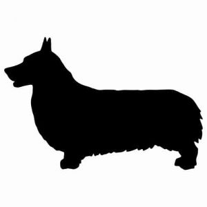 Aufkleber Hund Pembroke Welsh Corgi