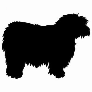 Aufkleber Hund Polish Lowland Sheepdog