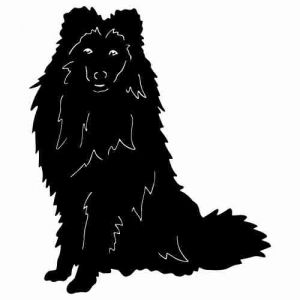 Aufkleber Hund Shetland Sheepdog