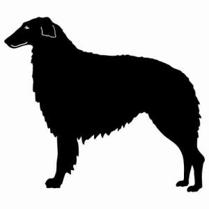 Aufkleber Hund Borzoi Kobold