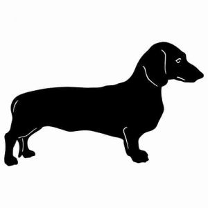 Aufkleber Hund Dachshund 3