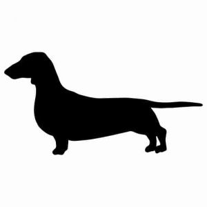 Aufkleber Hund Dachshund 7