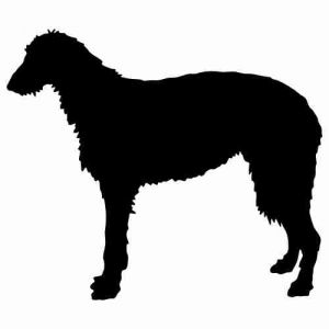 Aufkleber Hund Deerhound