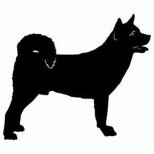 Aufkleber Hund Japanese Akita