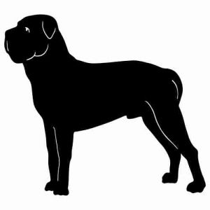 Aufkleber Hund Mastiff 2