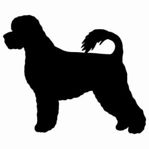 Aufkleber Hund Portugese Water Dog 2