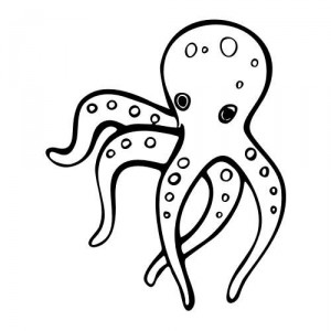 Folienaufkleber Tiermotiv Oktopus