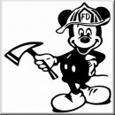 Aufkleber Comicfigur Mickey