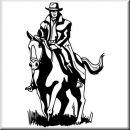 Aufkleber Western Figur Cowboy 23