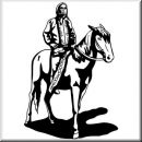 Aufkleber Western Figur Indianer 05