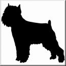 Aufkleber Hund Brussels Griffon 2