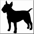 Aufkleber Hund Bull Terrier