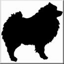 Aufkleber Hund Keeshond 2 (Wolfsspitz)