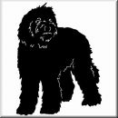 Aufkleber Hund Labradoodle