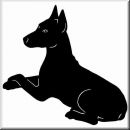 Aufkleber Hund Miniatur Pinscher 3