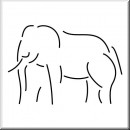 Folienaufkleber Tiermotiv Elefant 03