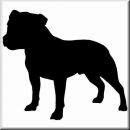 Aufkleber Hund Staffordshire Bull Terrier