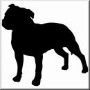 Aufkleber Hund Staffordshire Bull Terrier 4