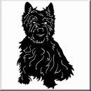 Aufkleber Hund West Highland White Terrier 2