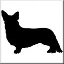 Aufkleber Hund Cardigan Welsh Corgi