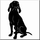 Aufkleber Hund Blue Tick 2