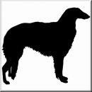 Aufkleber Hund Borzoi 2