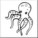 Folienaufkleber Tiermotiv Oktopus