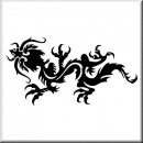 Folienaufkleber Tribal Drache 01