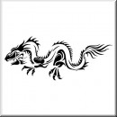 Folienaufkleber Tribal Drache 04