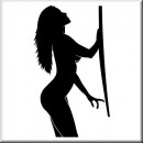 Folienaufkleber Sexy Girl Silhouette 01